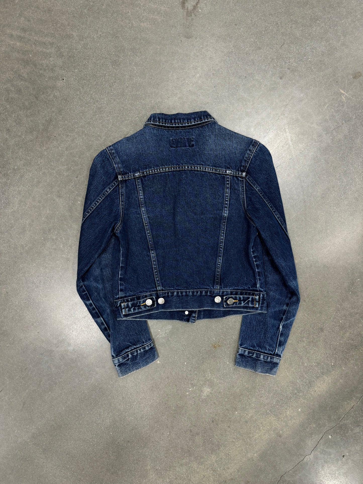 Vintage Y2K Angels Cropped Denim Jacket [S]