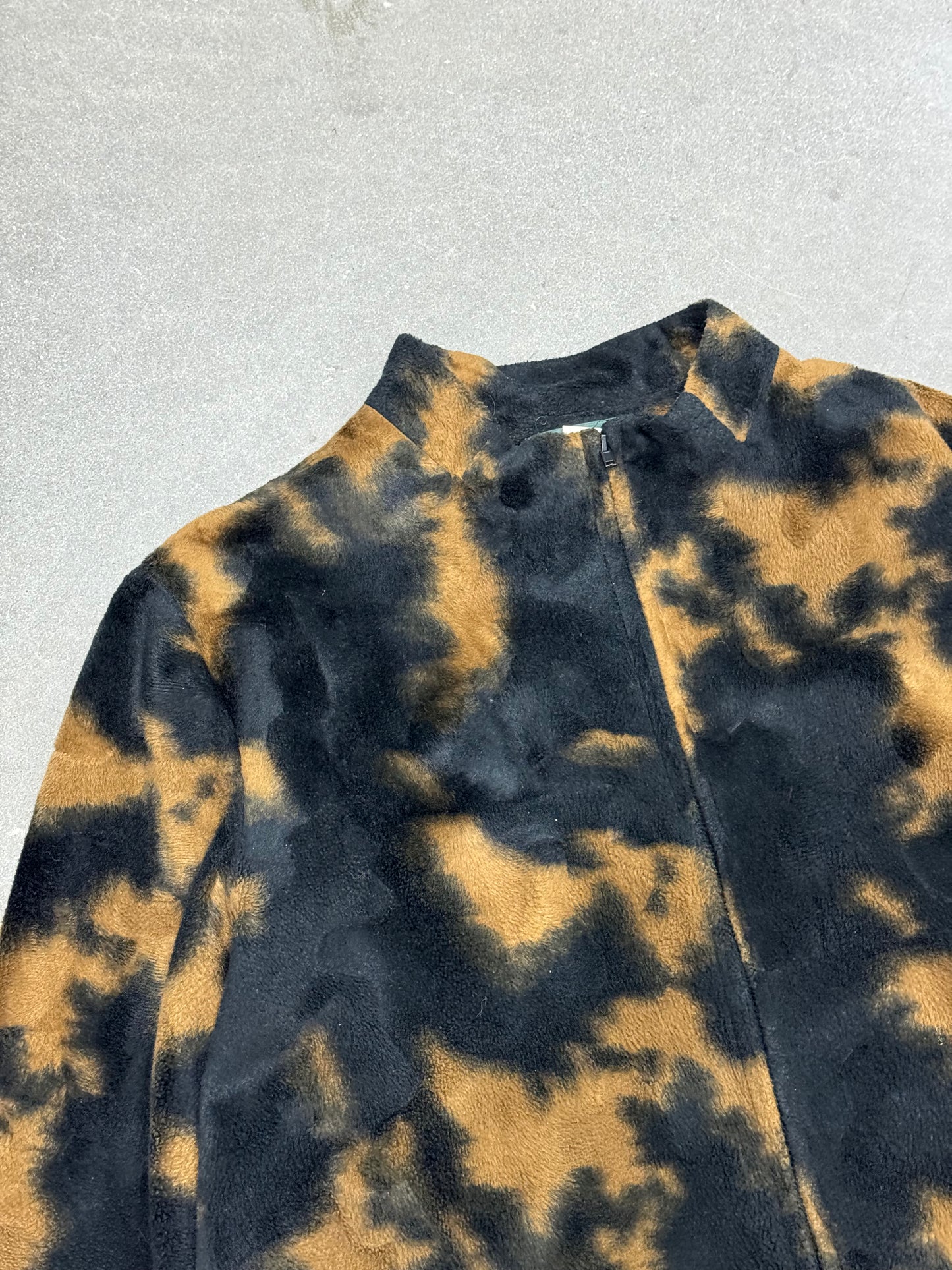 Vintage Y2K Cow Camo Suede Jacket [M]