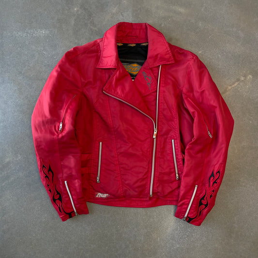 Y2K Orange County Choppers Motorcycle Flame Jacket [M/L]