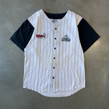 1990s Miller Button-Up Black Jersey [M]