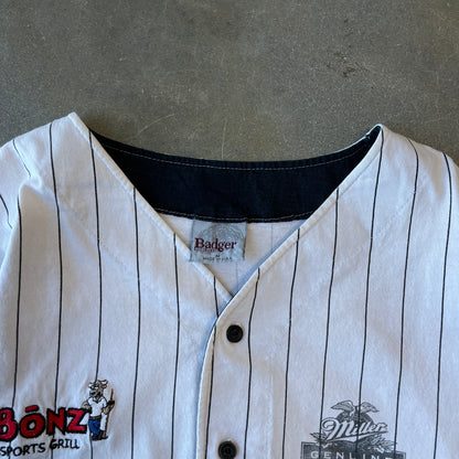 1990s Miller Button-Up Black Jersey [M]