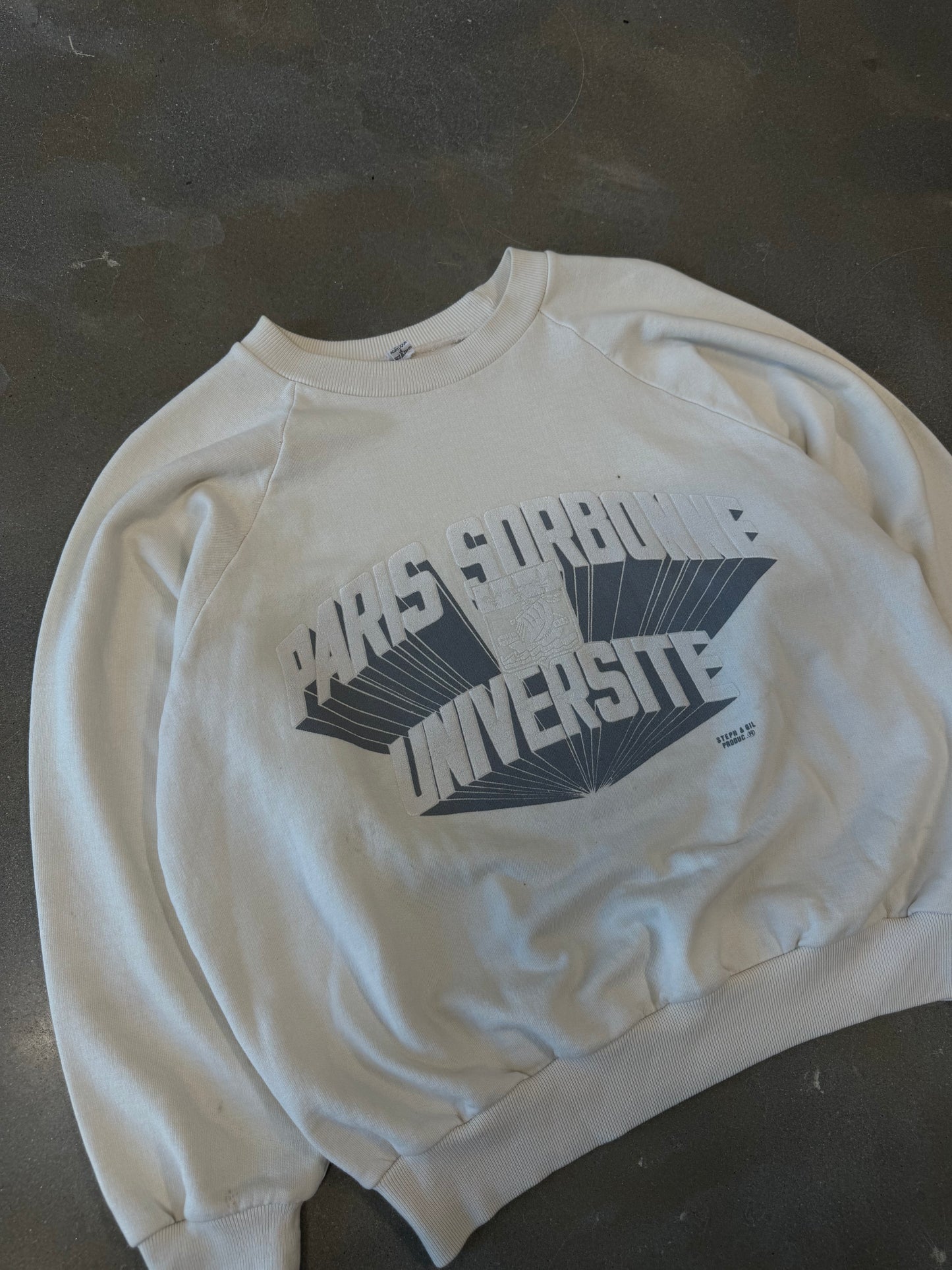 Vintage 1980s Paris University Crewneck [S]