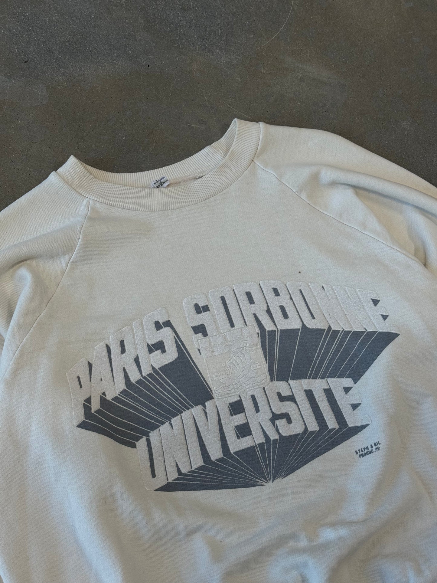 Vintage 1980s Paris University Crewneck [S]