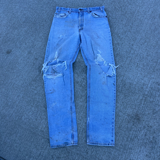 1990s Distressed Levis 540 Brown Tab Jeans [34x34]