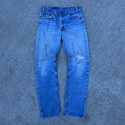 1980s Distressed Levis 505 Orange Tab [30x33]