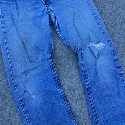 1980s Distressed Levis 505 Orange Tab [30x33]