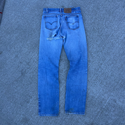 1980s Distressed Levis 505 Orange Tab [30x33]