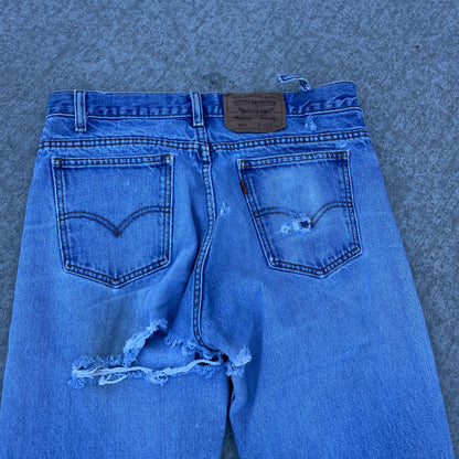 1980s Distressed Levis 505 Orange Tab [30x33]