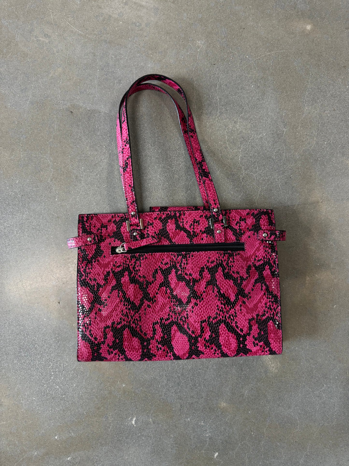 Vintage Y2K Pink Snakeskin Guess Purse [OS]