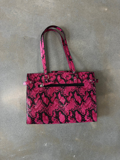 Vintage Y2K Pink Snakeskin Guess Purse [OS]