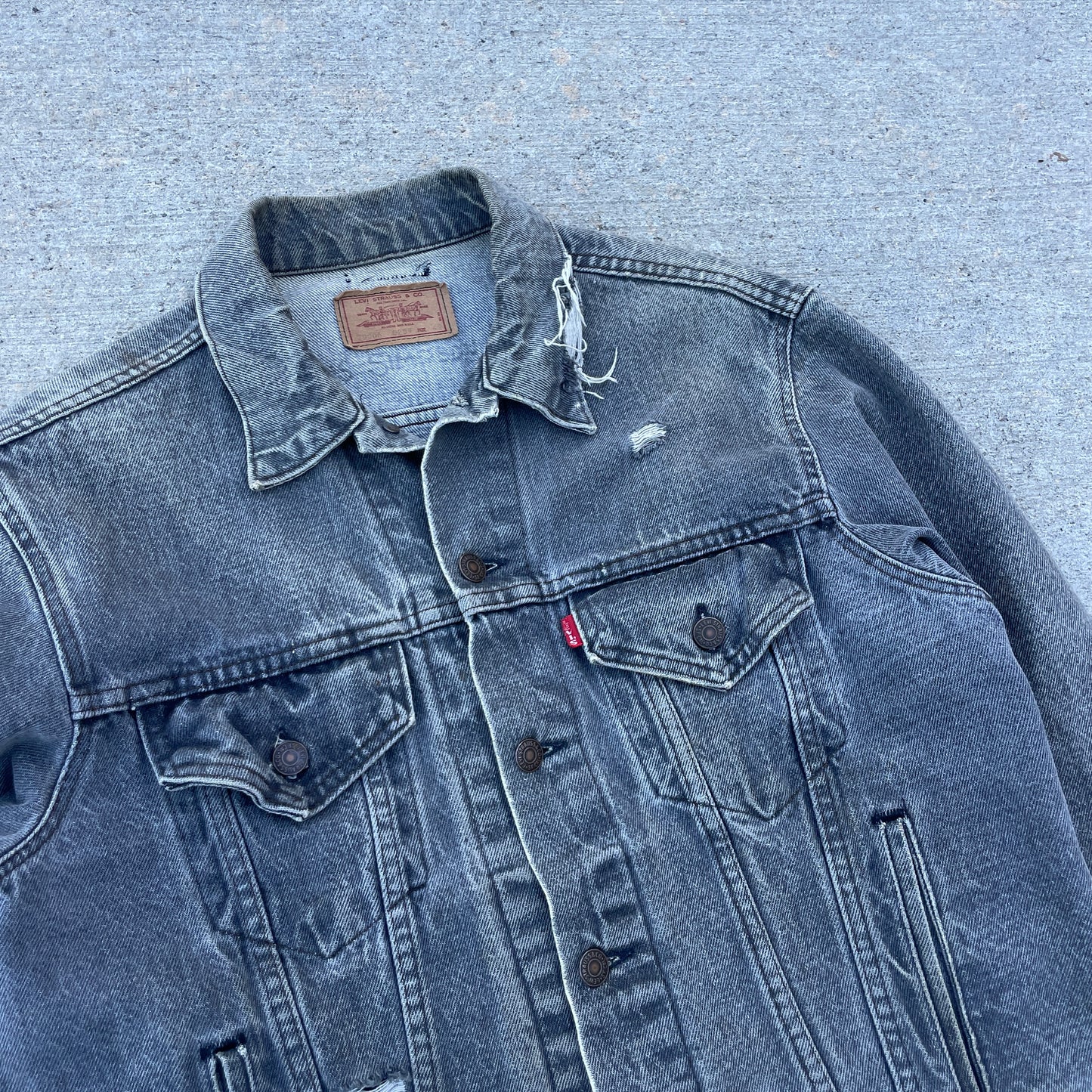 1980s Distressed Levis Trucker Jacket [L]