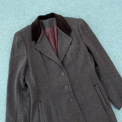 1970s Sears Pleated Wool Trenchcoat [M]