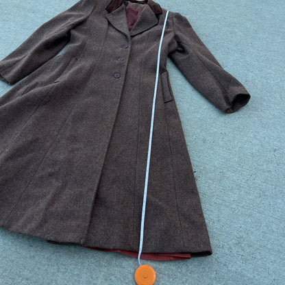 1970s Sears Pleated Wool Trenchcoat [M]