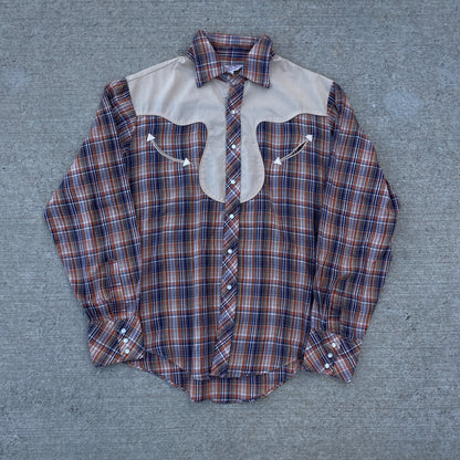 1980s Western Pearl Snaps Button-Up [L/XL]