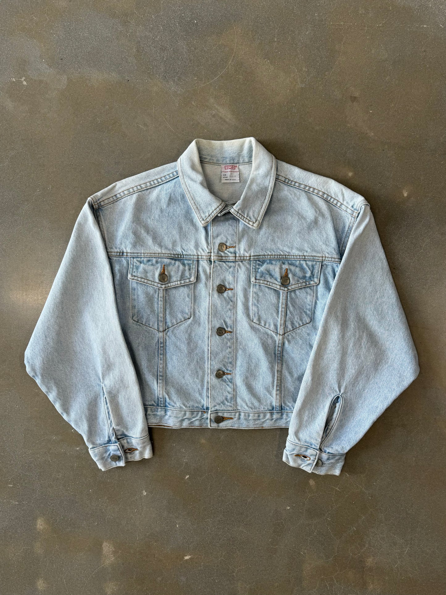 Vintage 1990s Bongo Cropped Denim Jacket [M]