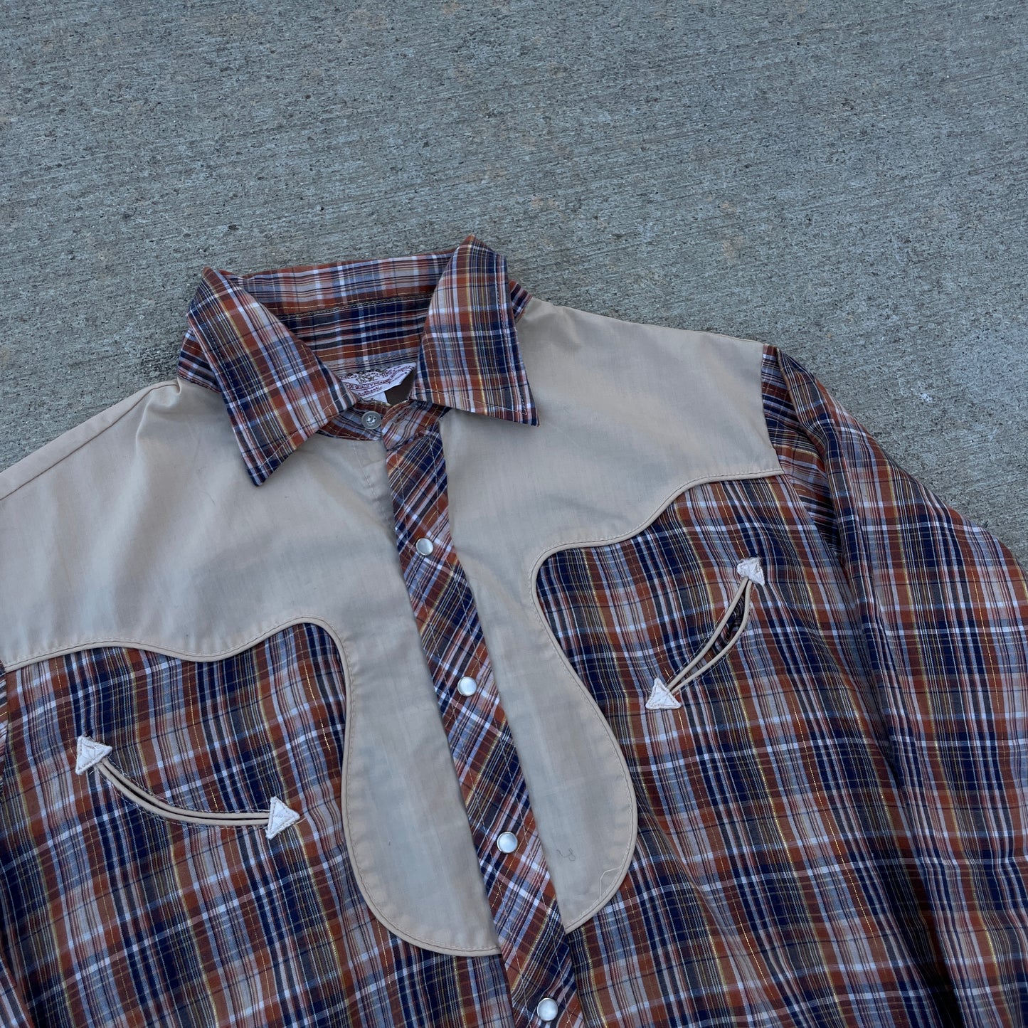 1980s Western Pearl Snaps Button-Up [L/XL]