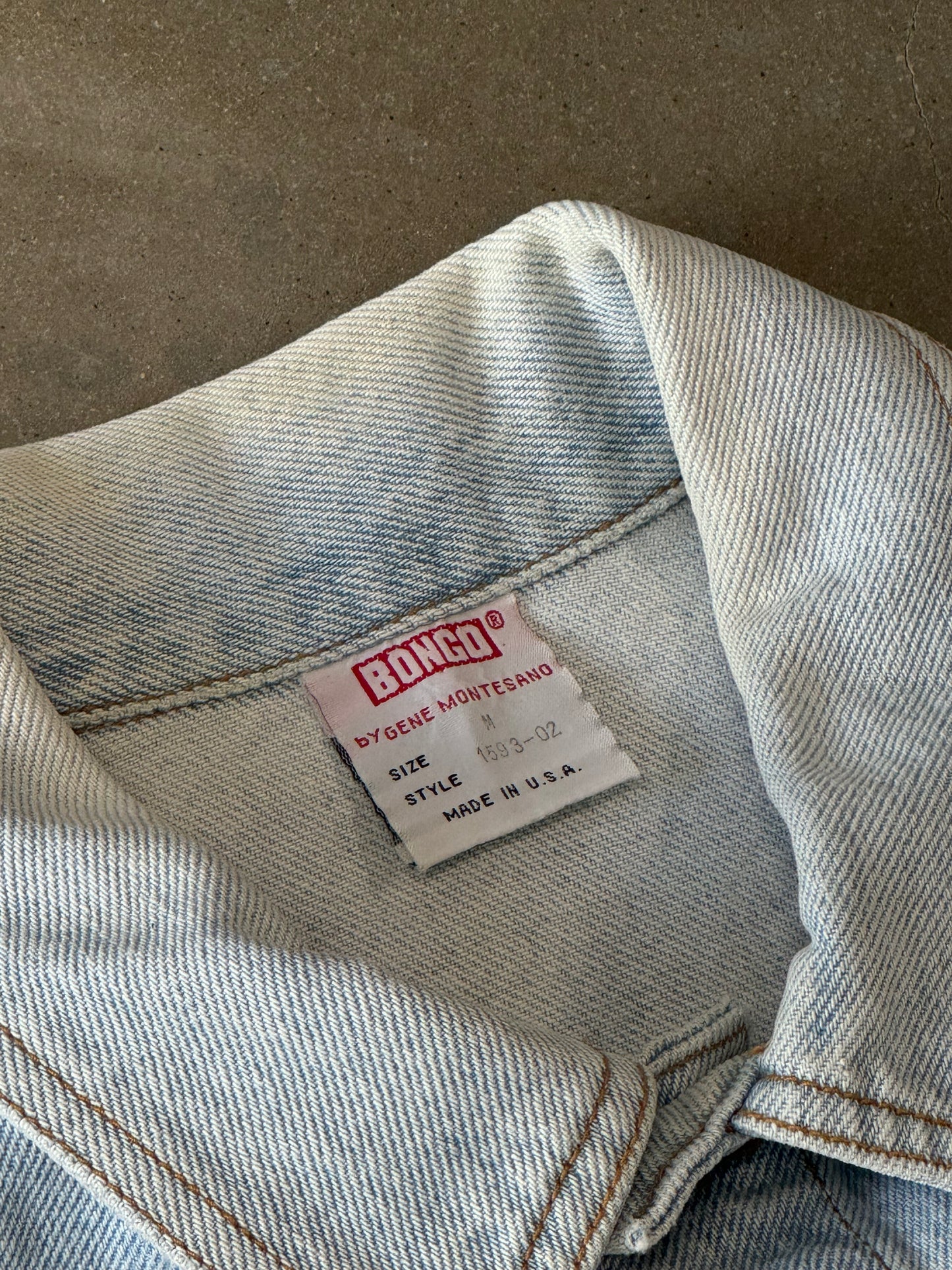 Vintage 1990s Bongo Cropped Denim Jacket [M]