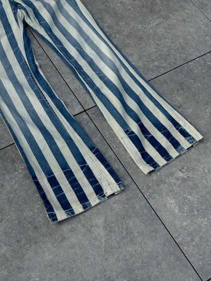 Y2K Japanese Brand Low Rise Pinstripe Flares [28]