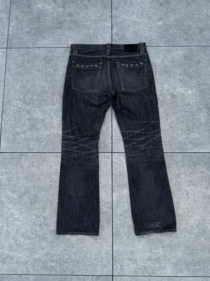 Japanese Brand Roarguns Swarovski Crystal Bootcut Jeans [34]