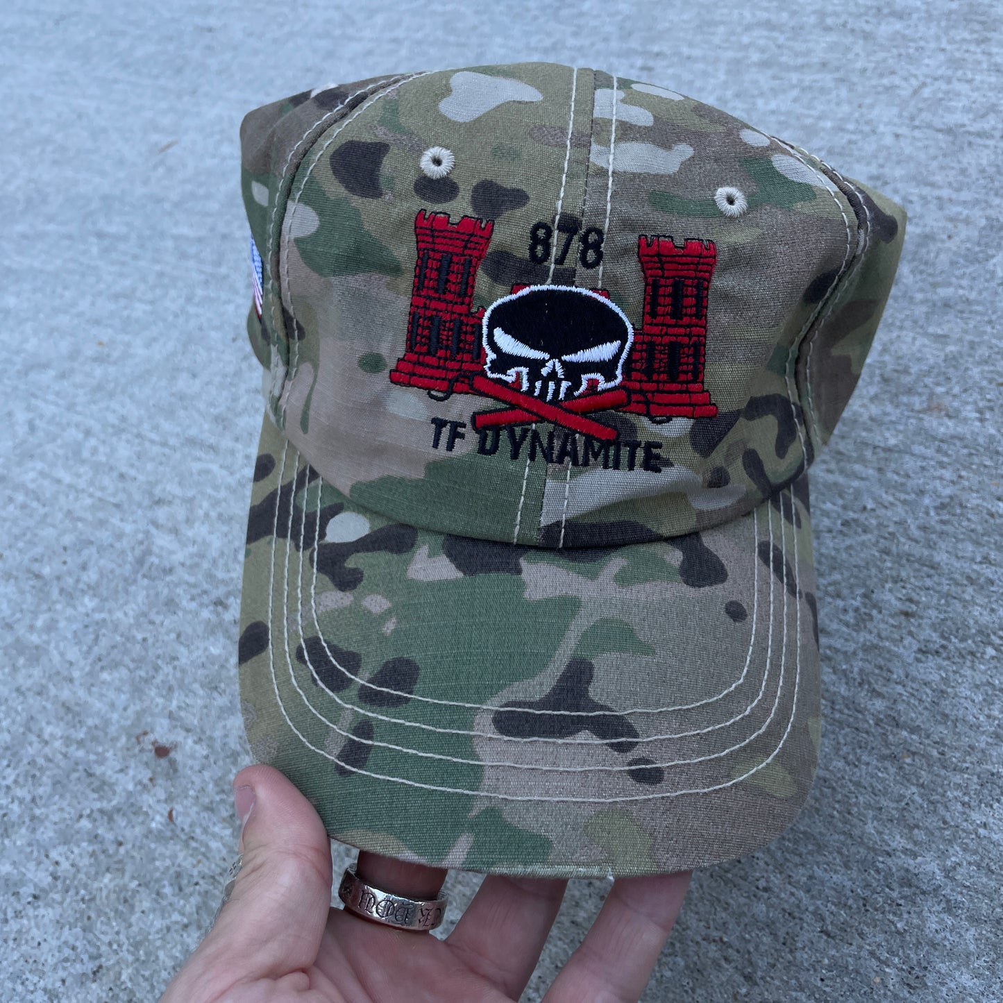 Y2K Military Afghanistan Camo Strapback Hat