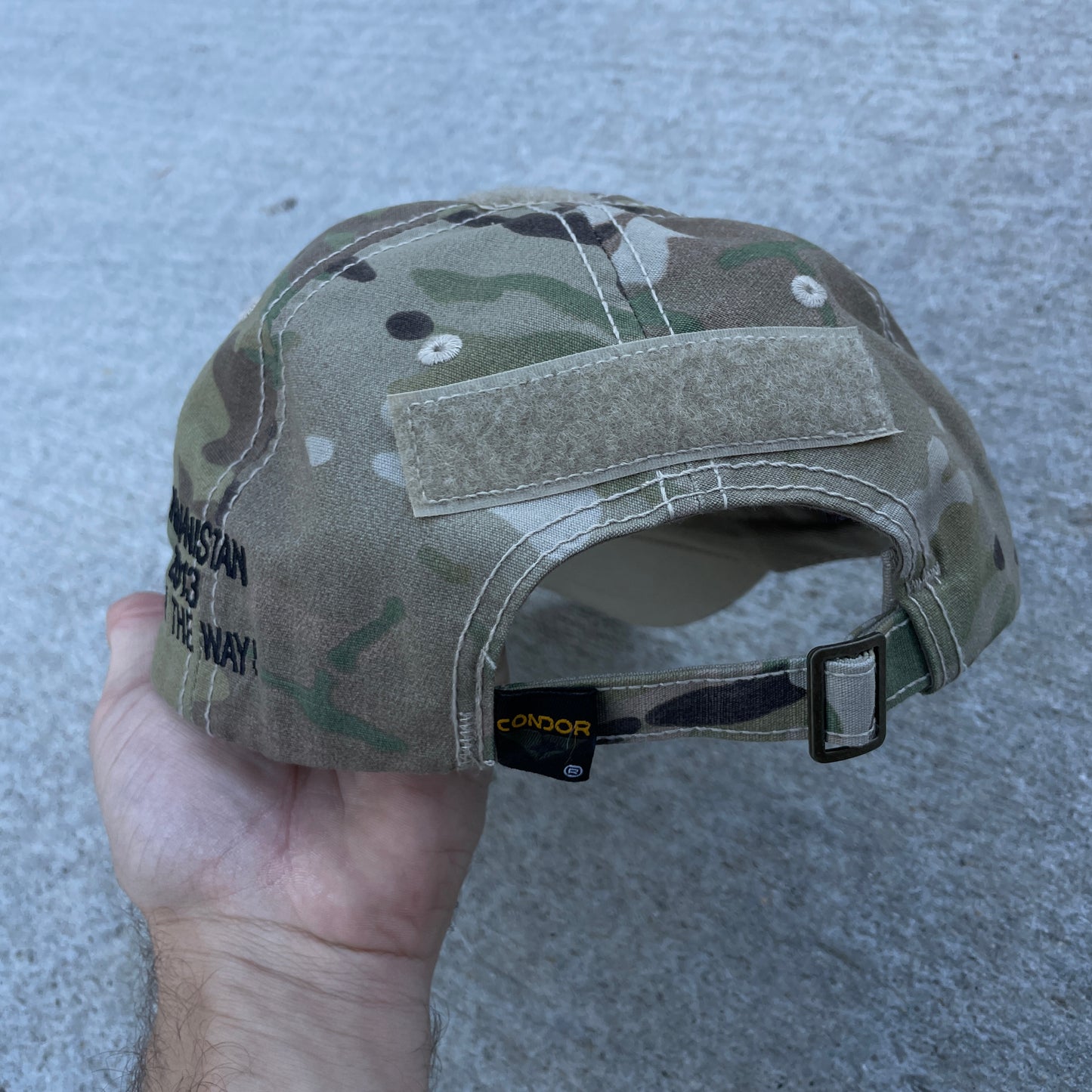 Y2K Military Afghanistan Camo Strapback Hat