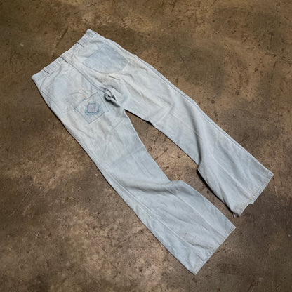 1970s Distressed Surfer Lightwash Jeans