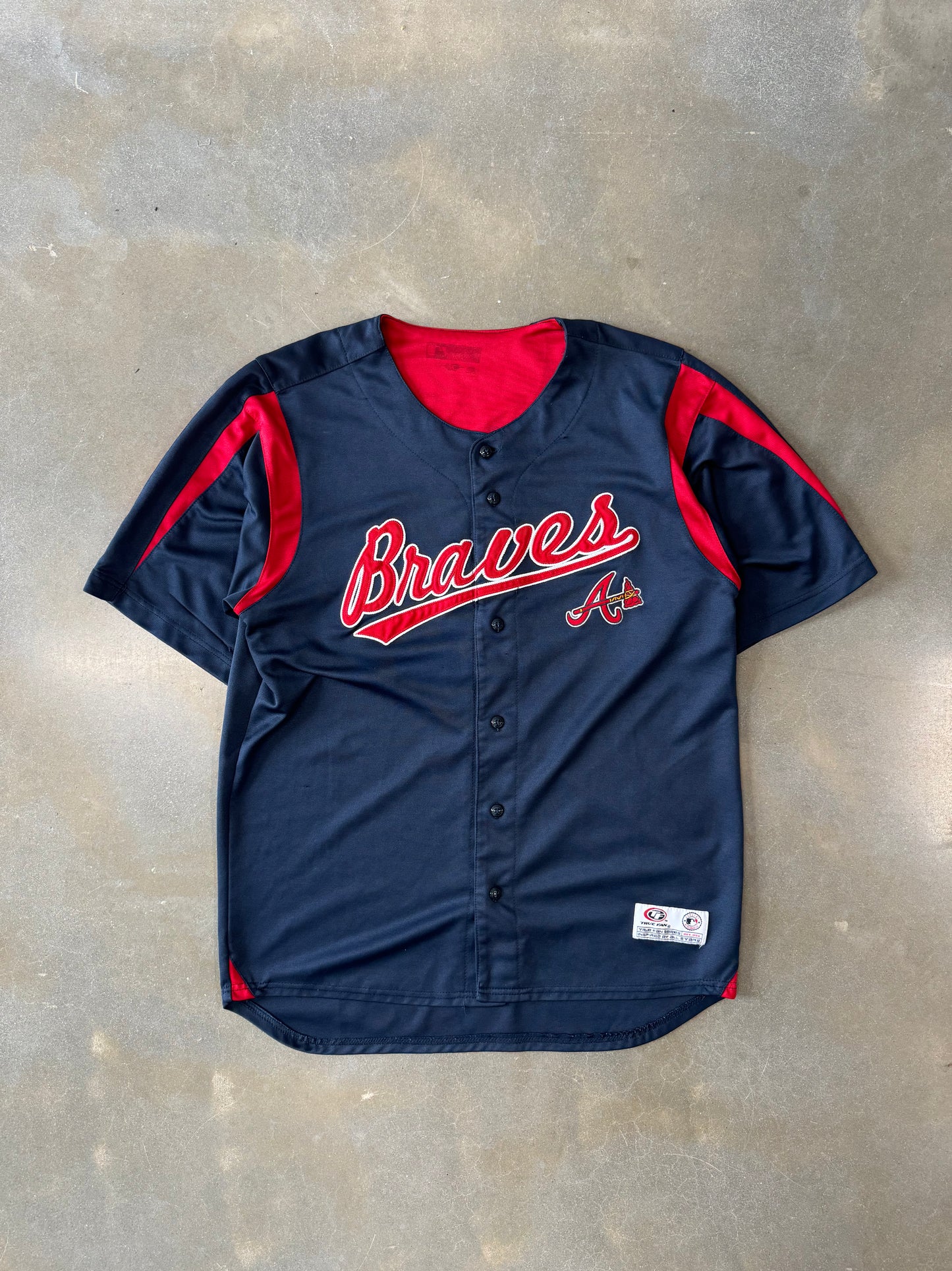 Vintage Y2K Braves Baseball Jersey [L/XL]