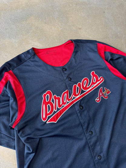 Vintage Y2K Braves Baseball Jersey [L/XL]