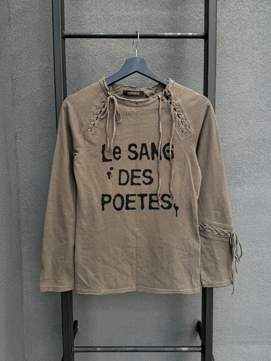 Hysteric Glamour "Les Sang Des Poetes" String/Lace Shirt