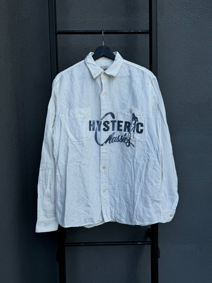 Hysteric Glamour Linen Button-Up Shirt [L]