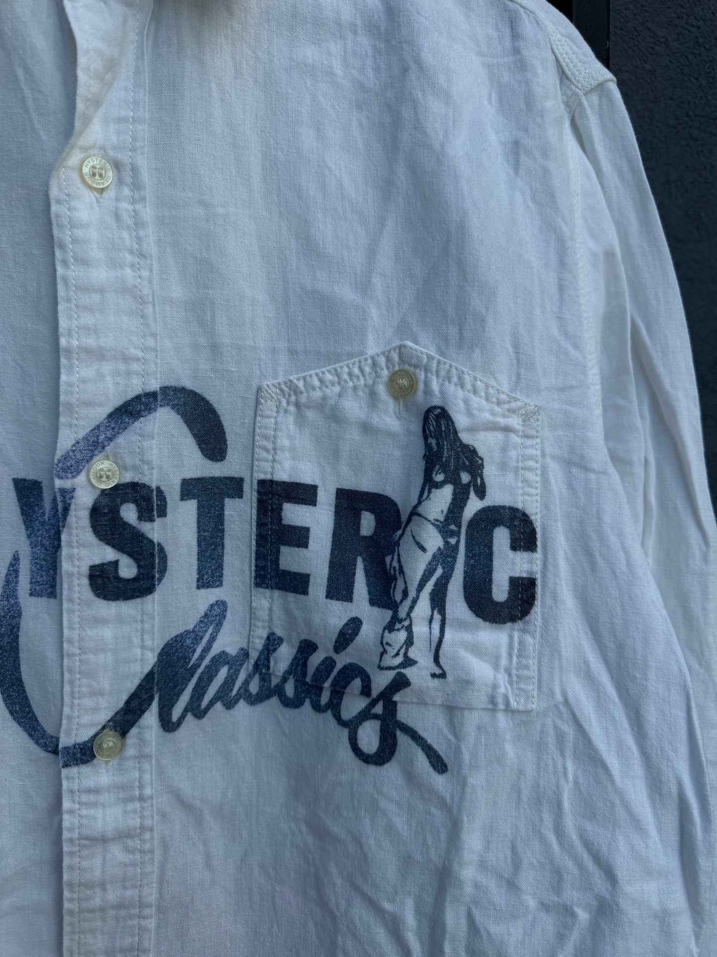 Hysteric Glamour Linen Button-Up Shirt [L]