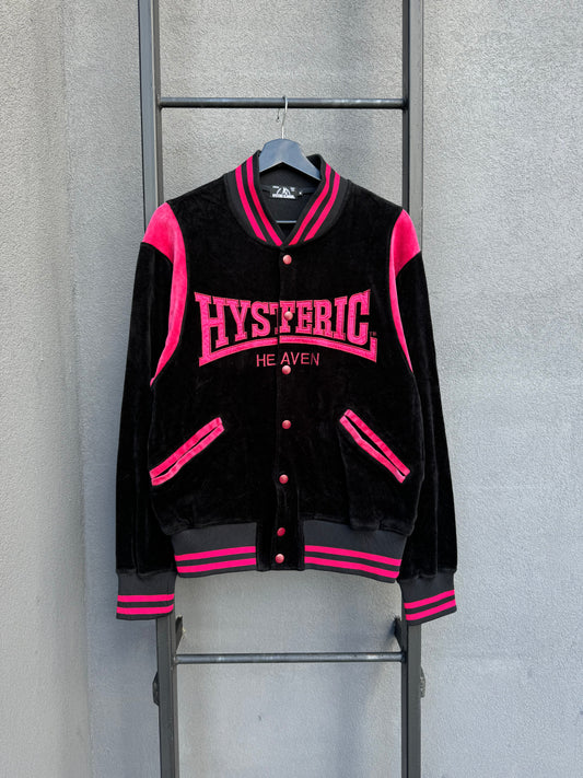 Hysteric Glamour Hysteric Heaven Velour Varsity Jacket