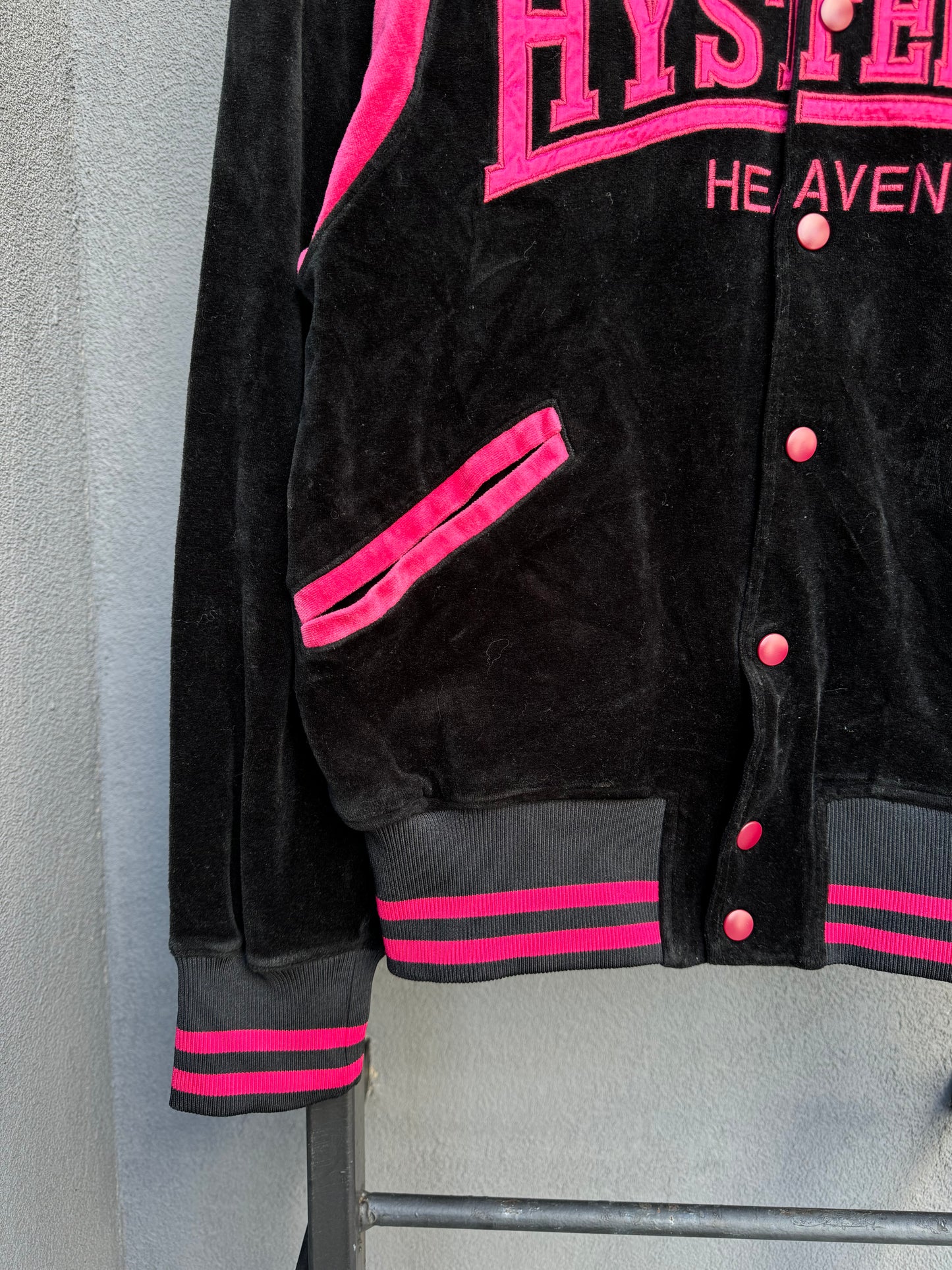 Hysteric Glamour Hysteric Heaven Velour Varsity Jacket