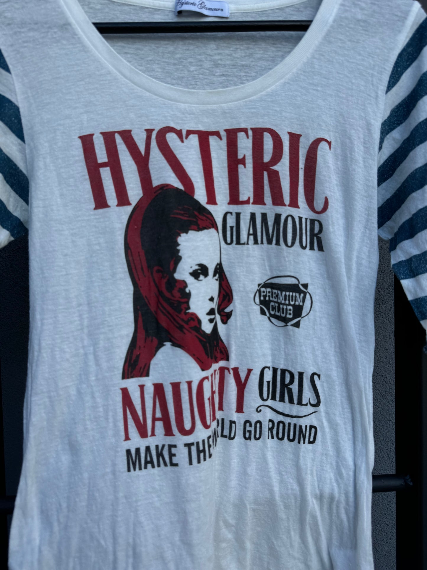 Hysteric Glamour "Naughty Girls Make The World Go Round" T-Shirt