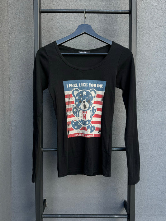 Hysteric Glamour Bear "I Feel Like You Do" Longsleeve Shirt