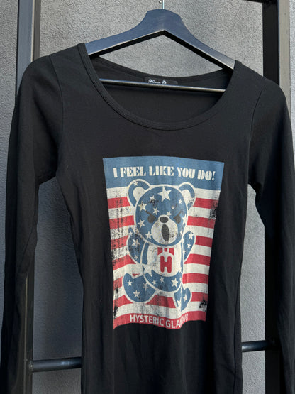 Hysteric Glamour Bear "I Feel Like You Do" Longsleeve Shirt