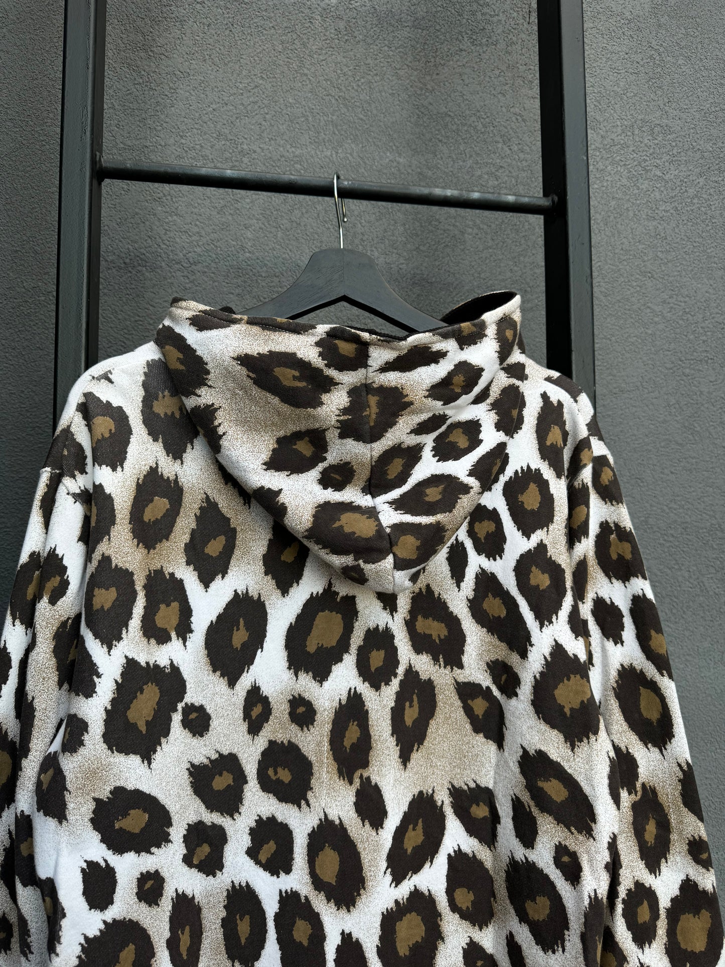 Sasquatchfabrix Leopard Print Thermal Lined Zip-Up [M]