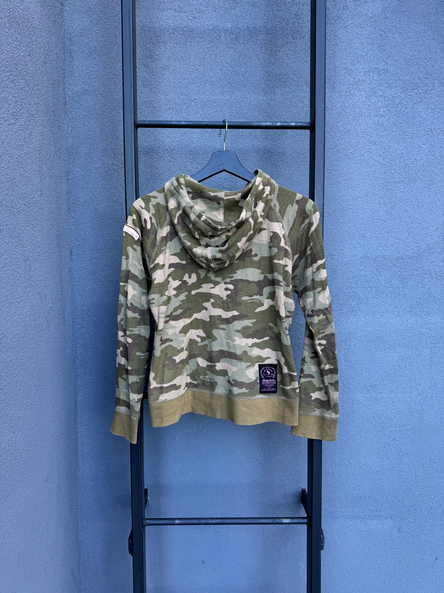 Japanese Brand I Love Daisy Camo Zip Up [M]