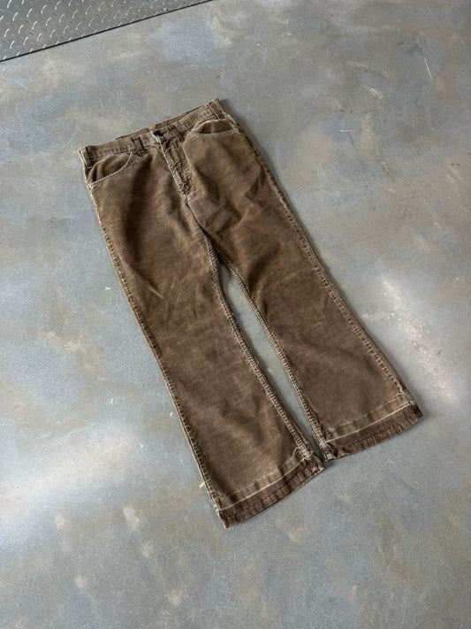 Vintage 1970s Levis 646 Corduroy Flared Pants [32x30]