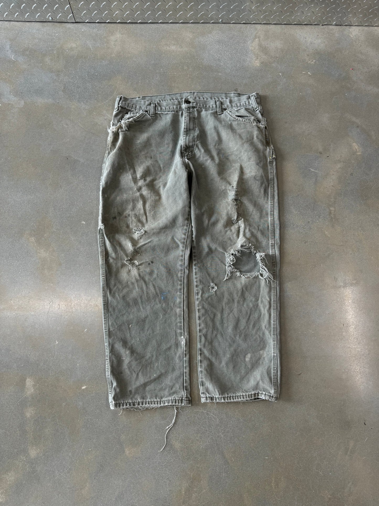 Vintage 1990s Thrashed Dickies Work Pants [38x30]