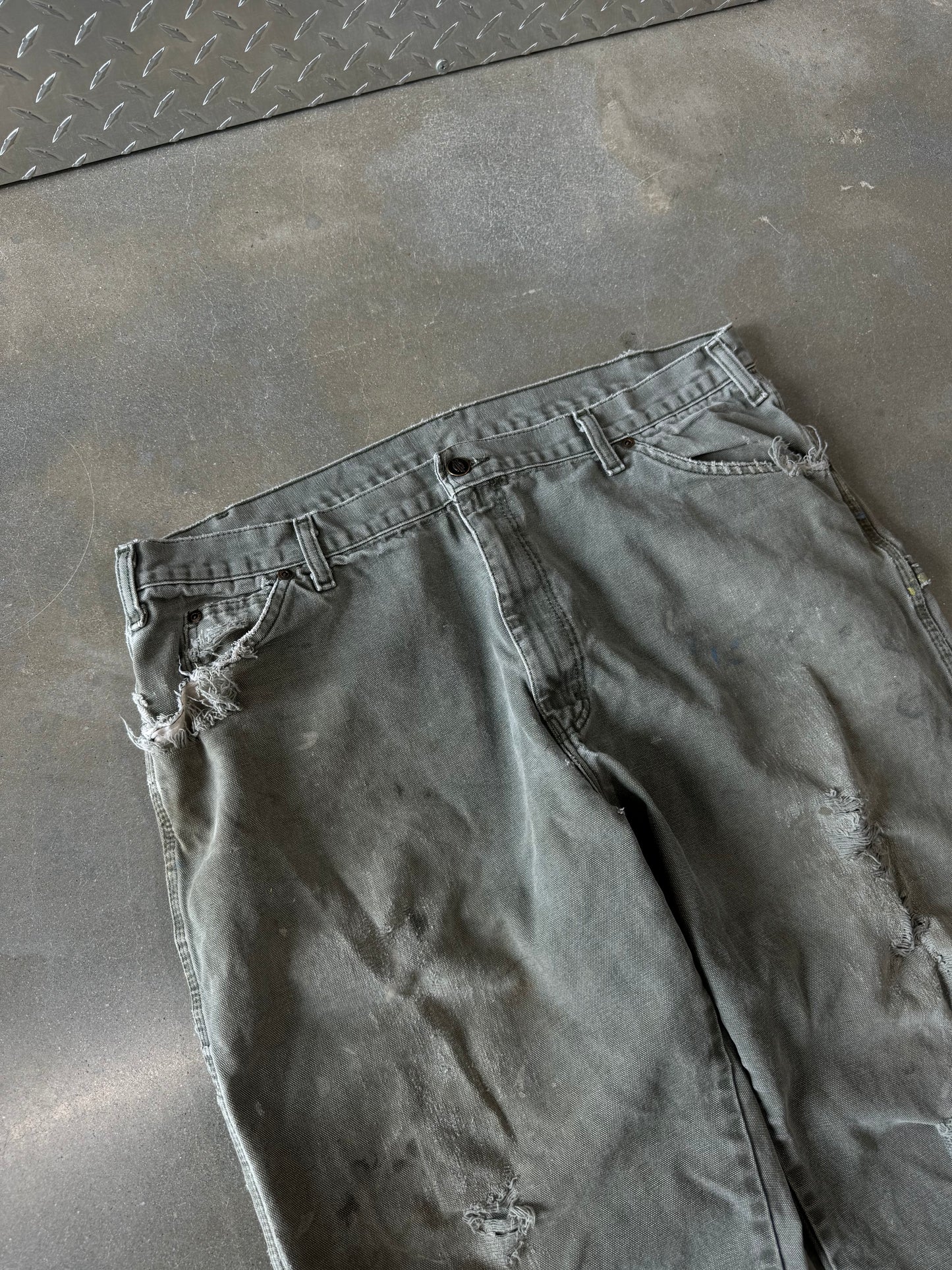 Vintage 1990s Thrashed Dickies Work Pants [38x30]