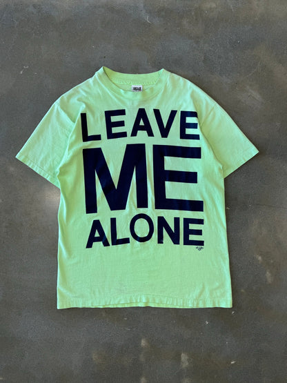 Vintage 1990s Leave Me Alone Text T-Shirt [L/XL]