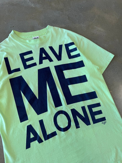 Vintage 1990s Leave Me Alone Text T-Shirt [L/XL]